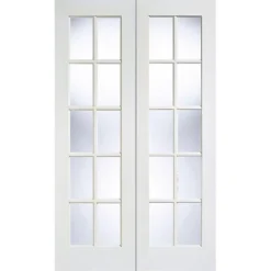 Gtpsa - Glazed Pair - White Primed Internal Door - 1981 X 1371 X 40mm