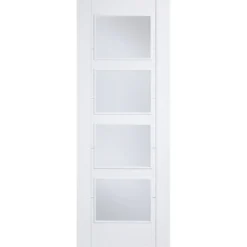 Vancouver - Clear Glazed White Primed Internal Door - 1981 X 762 X 35mm