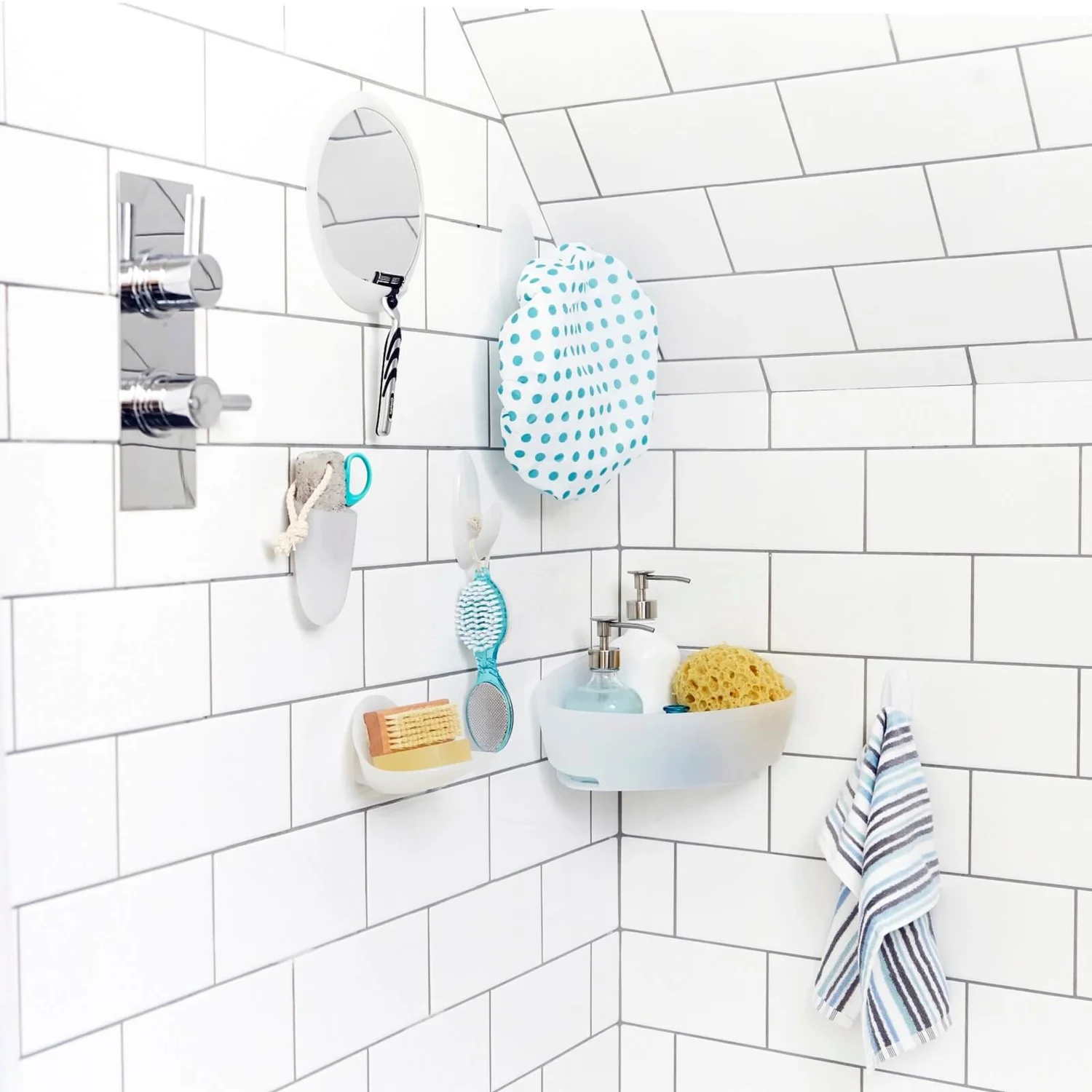 Command Bath Medium Designer Self Adhesive Hooks - Image 2