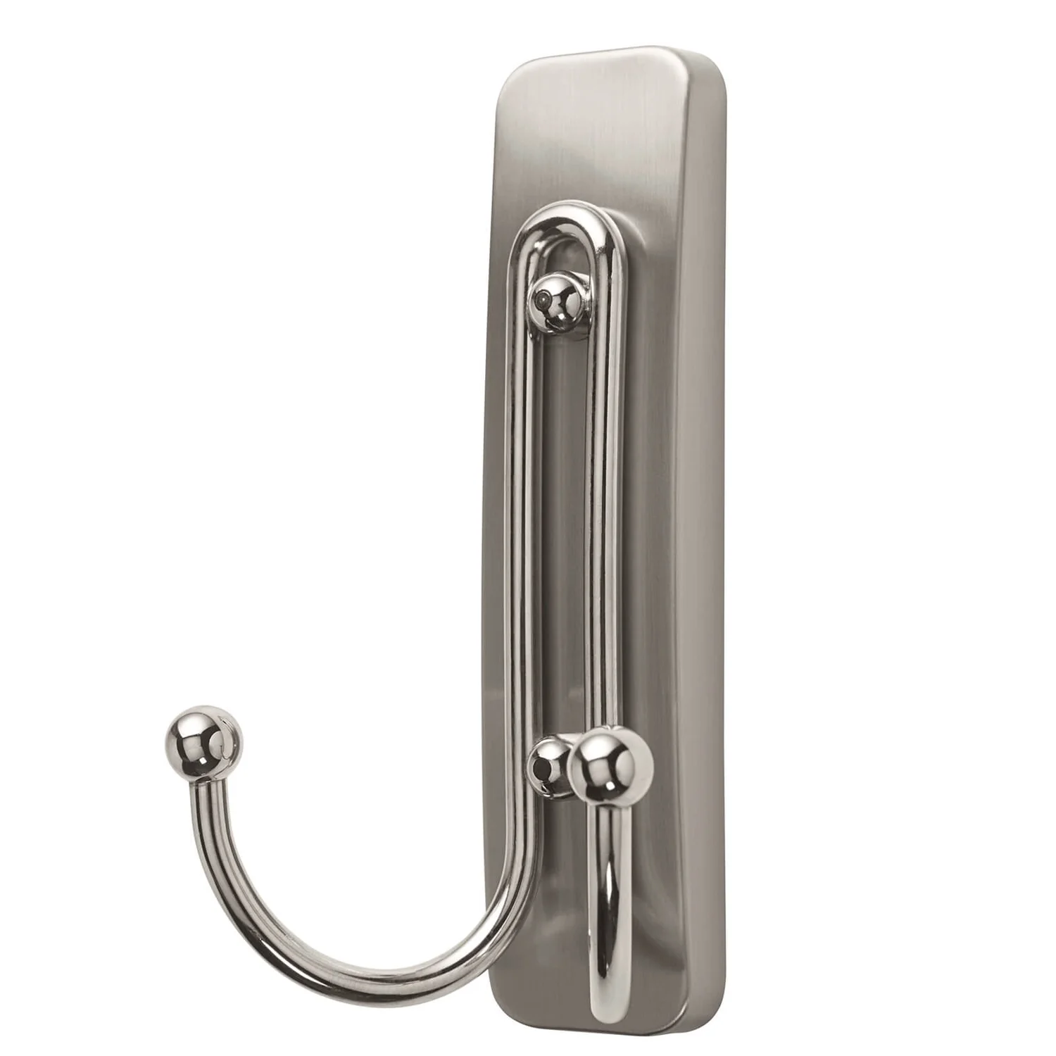 Command Large Self Adhesive Double Hook - Brushed Nickel - Image 5