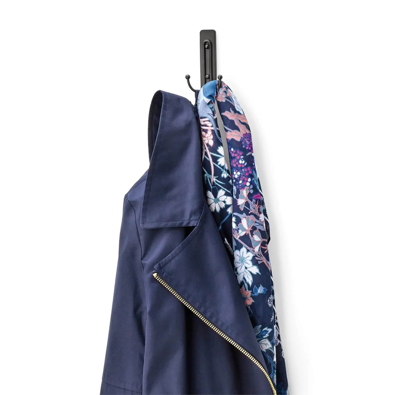 Command Large Self Adhesive Double Hook - Matte Black - Image 5