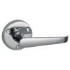 None Homebuild Victorian Straight Lever On Rose Set - Polished Chrome