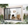 Aluvu Exterior Door - Foldslide 3 Door - Left Hand Stack - Grey 2.4m
