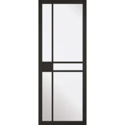 Greenwich - Black - Glazed Internal Door - 1981 X 762 X 35mm