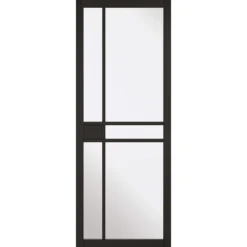 Greenwich - Black - Glazed Internal Door - 1981 X 838 X 35mm
