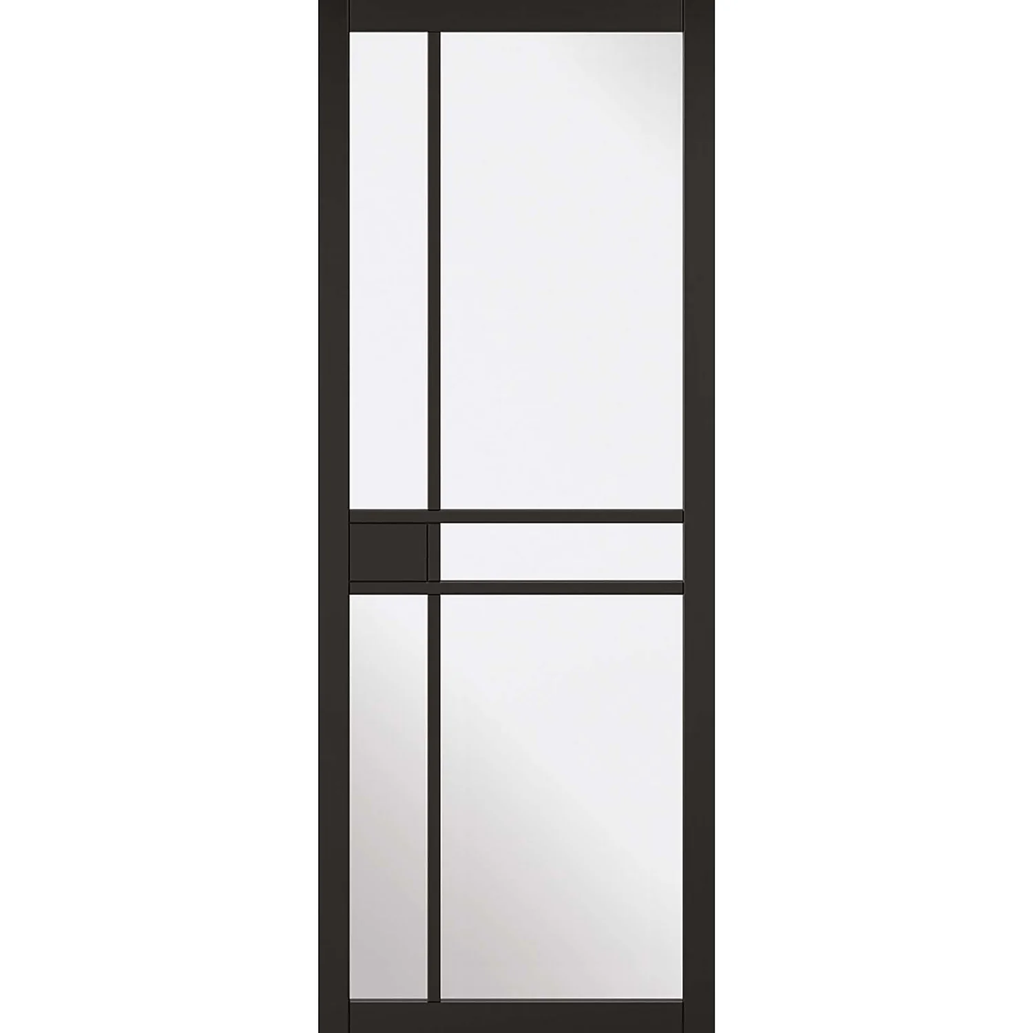 Greenwich - Black - Glazed Internal Door - 1981 X 838 X 35mm