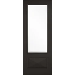 Knightsbridge - Glazed - Black Internal Door - 1981 X 838 X 35mm