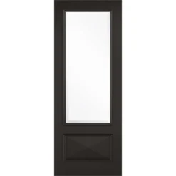 Knightsbridge - Glazed - Black Internal Door - 1981 X 762 X 35mm