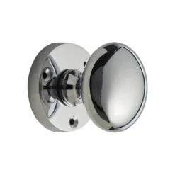 None Homebuild Victorian Mortice Knob Set - Polished Chrome