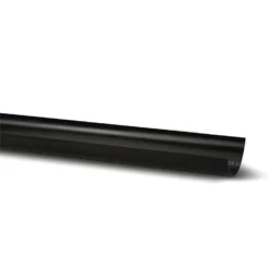 Polypipe Half Round 75mm 2m Gutter Black