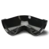 Polypipe Half Round 75mm 90 Degrees Angle Black