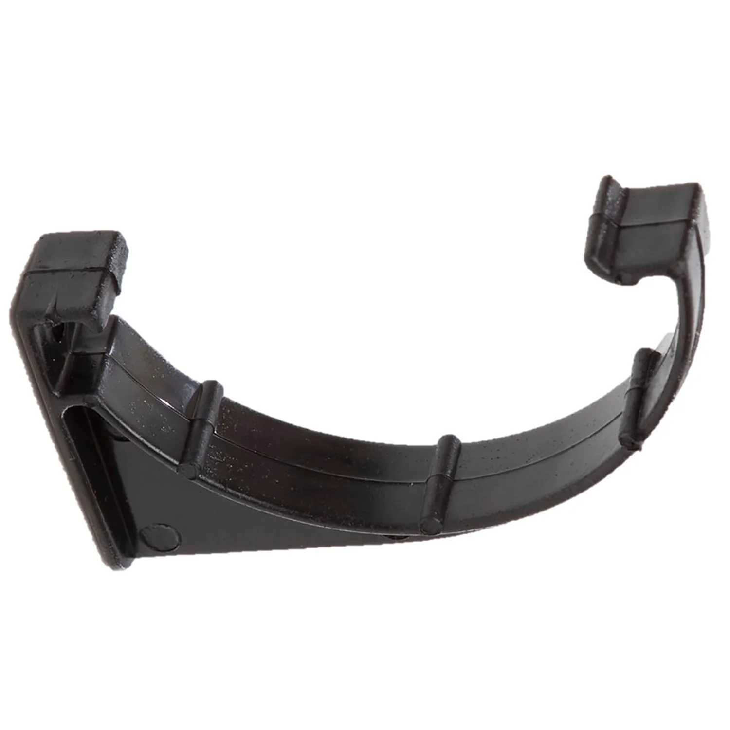Polypipe Half Round 75mm Fascia Bracket Black