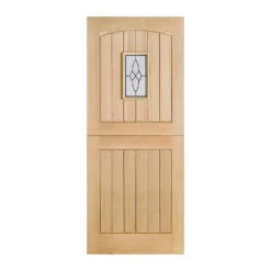 Cottage - Stable - 1 Lite Glazed Exterior Door - Oak - 1981 X 838 X 44mm