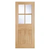 Cottage - Stable - 4 Lite - Glazed Exterior Door - Oak - 1981 X 762 X 44mm