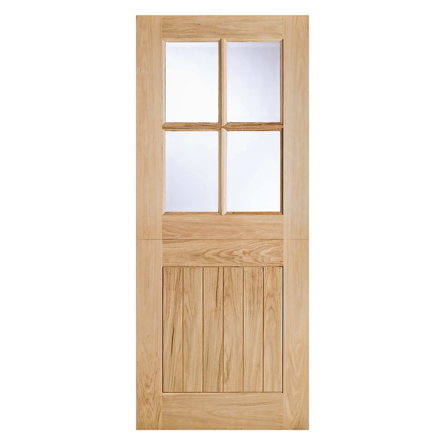 Cottage - Stable - 4 Lite - Glazed Exterior Door - Oak - 1981 X 838 X 44mm
