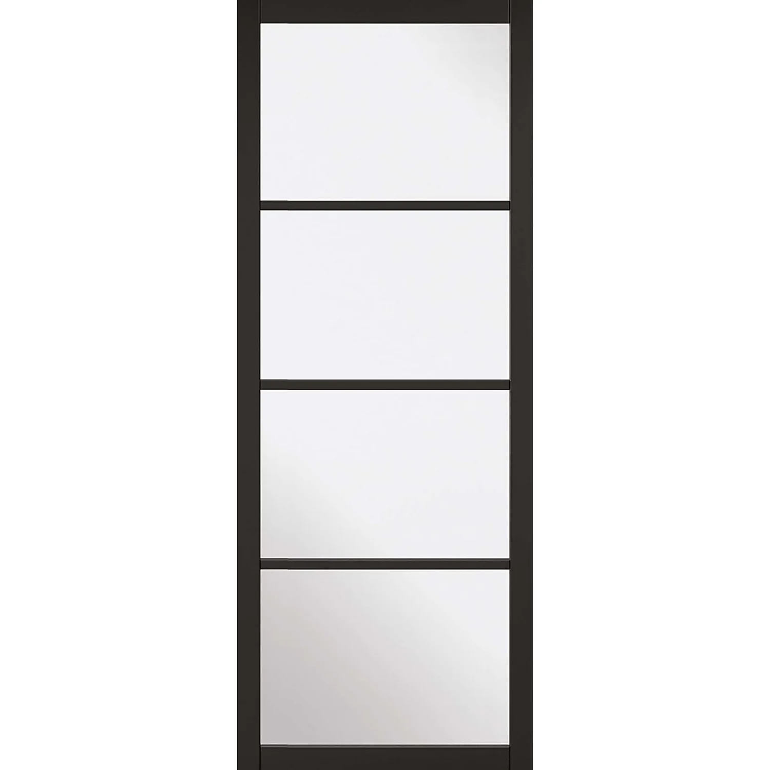 Soho - 4 Lite Glazed - Primed Black Internal Door - 1981 X 686 X 35mm