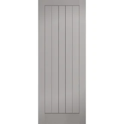 Textured - Vertical Panel - Grey Internal Door - 1981 X 762 X 35mm