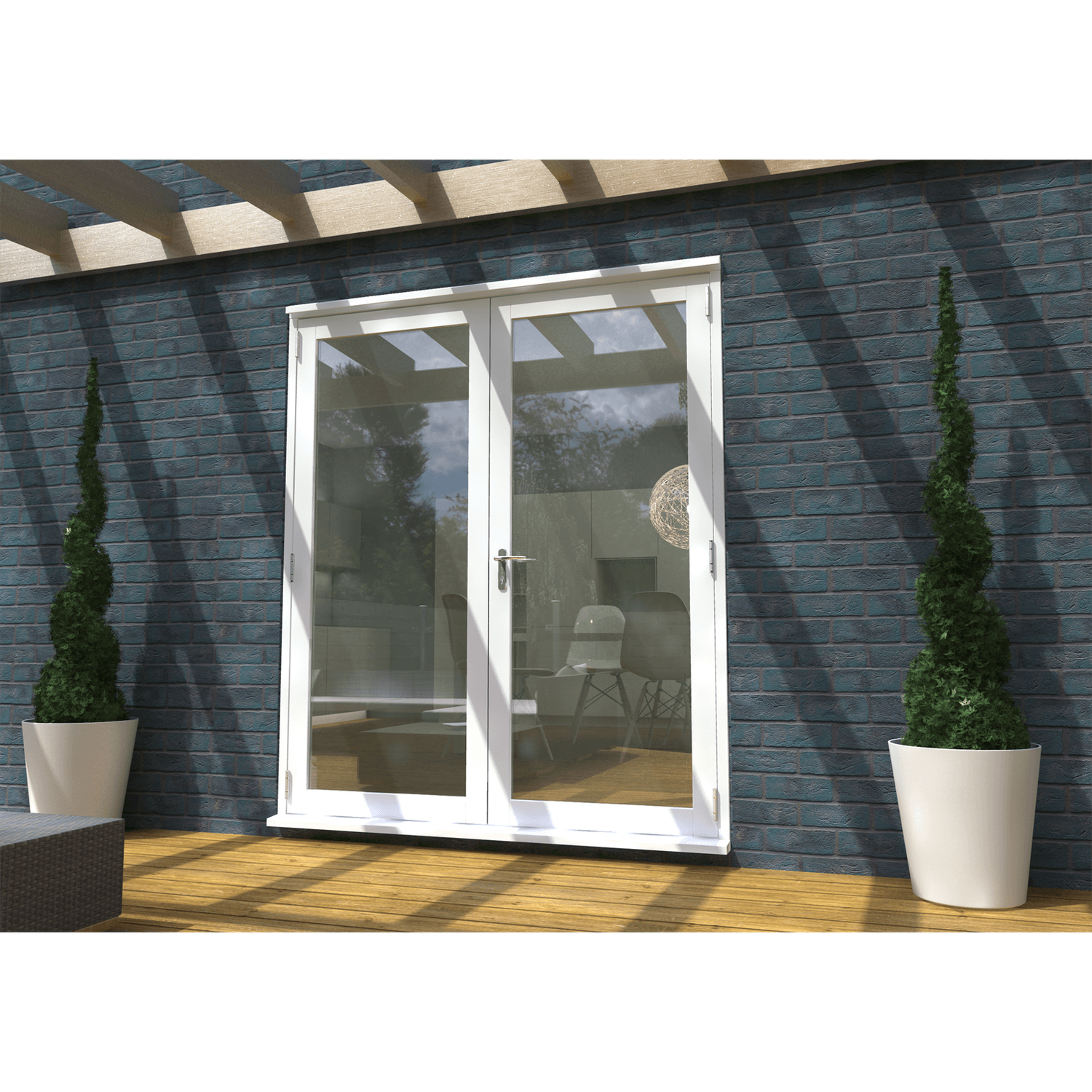 Rohden French Door Set 1800mm - White