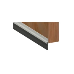 Stormguard Brush Bottom Door Strip Draught Excluder- Aluminium