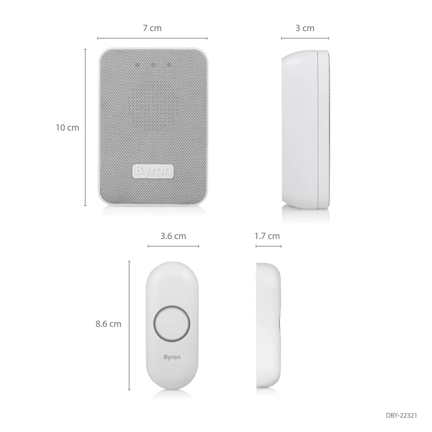 None Byron 22321 150m Portable Wireless Doorbell Set - Image 9