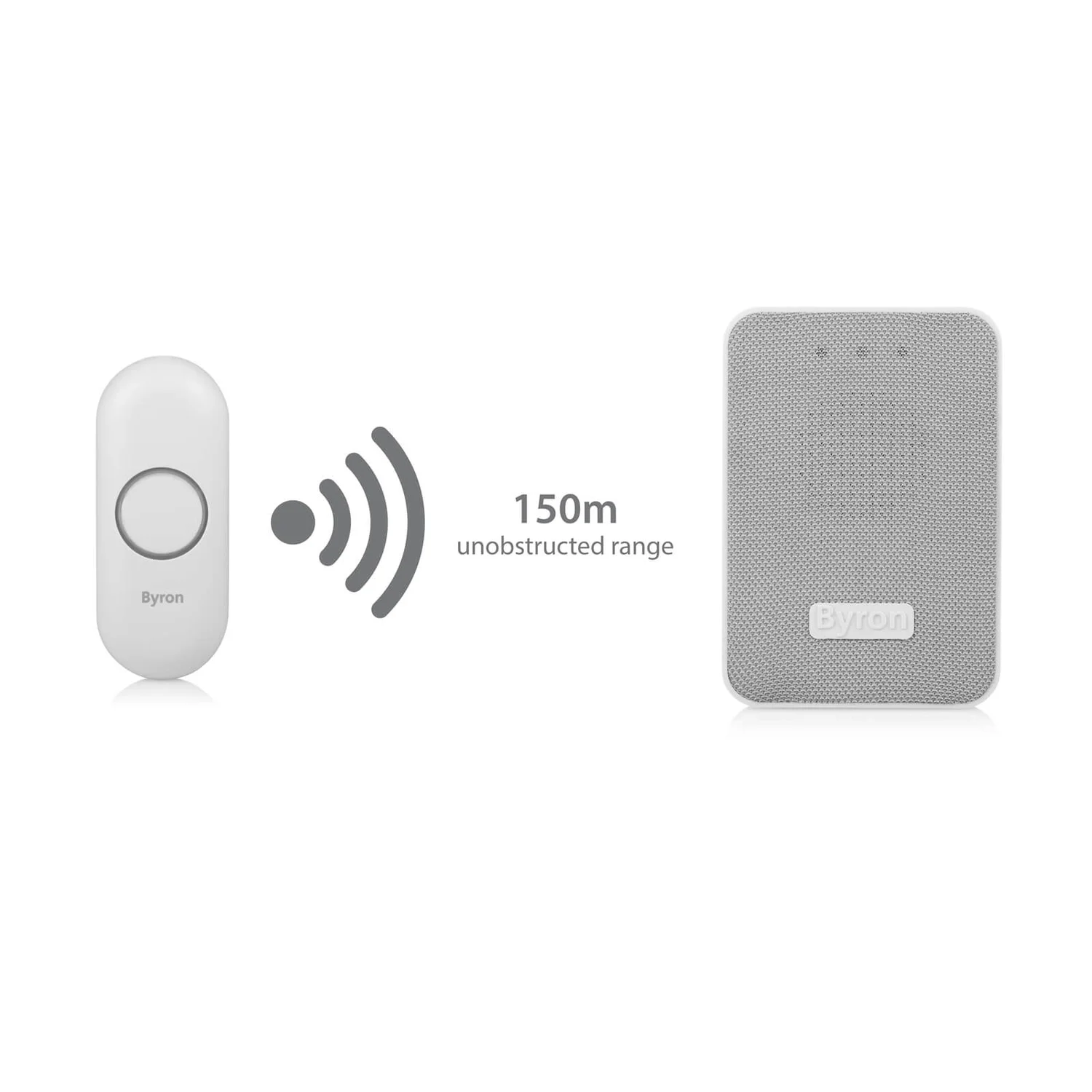 None Byron 22321 150m Portable Wireless Doorbell Set - Image 8
