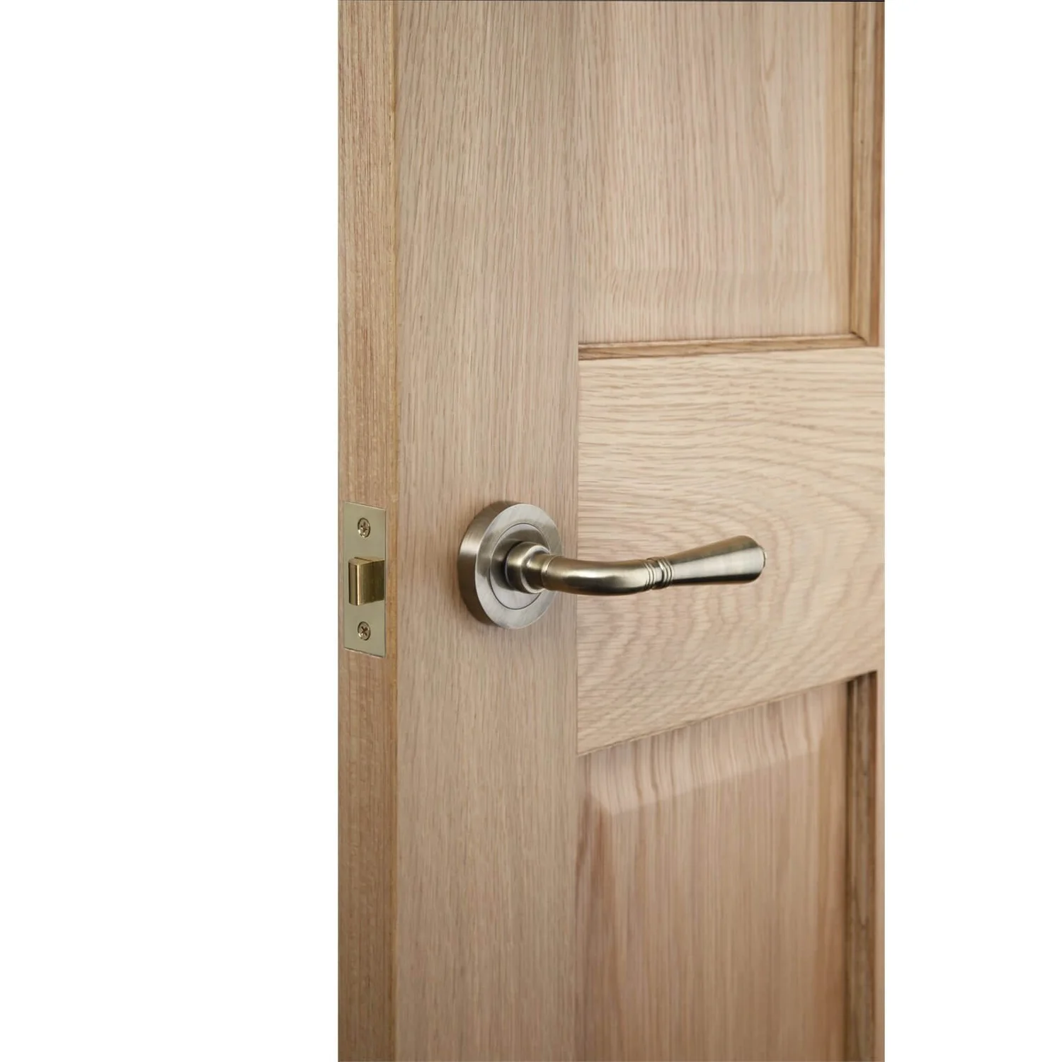 Sandleford Arezzo Lever On Rose Set - Antique Brass - Image 2