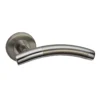 Sandleford Riversley Lever On Rose Set - Dual Tone Polished & Brushed Stainless Steel