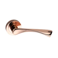 Sandleford Rinovia Lever On Rose Set - Polished Copper