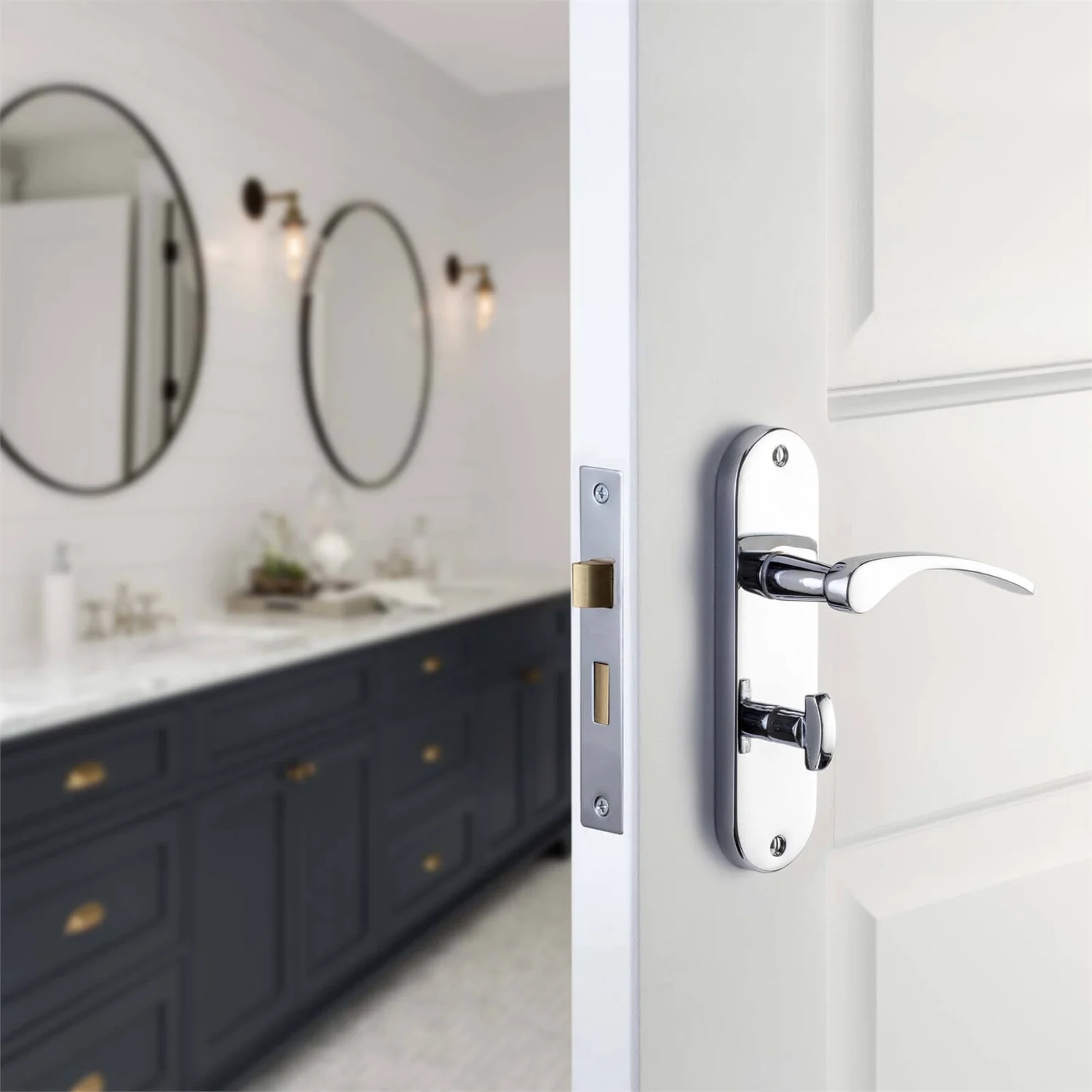 Sandleford Moreton Bathroom Lever Set - Polished Chrome - Image 3