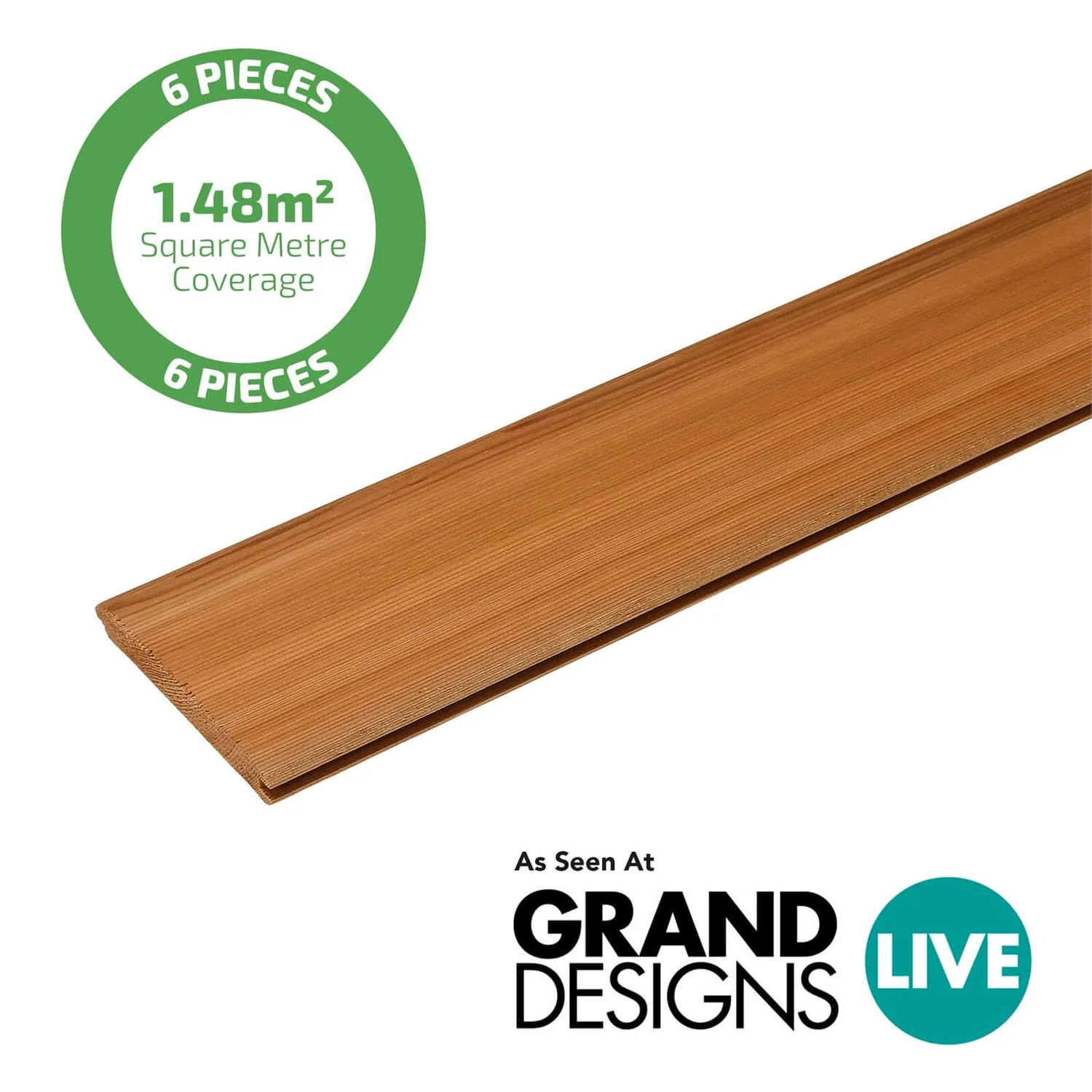 None Western Red Cedar SertiWOOD Cladding Tongue And Groove TGV (6 Pack) 1.48m2 - Image 5