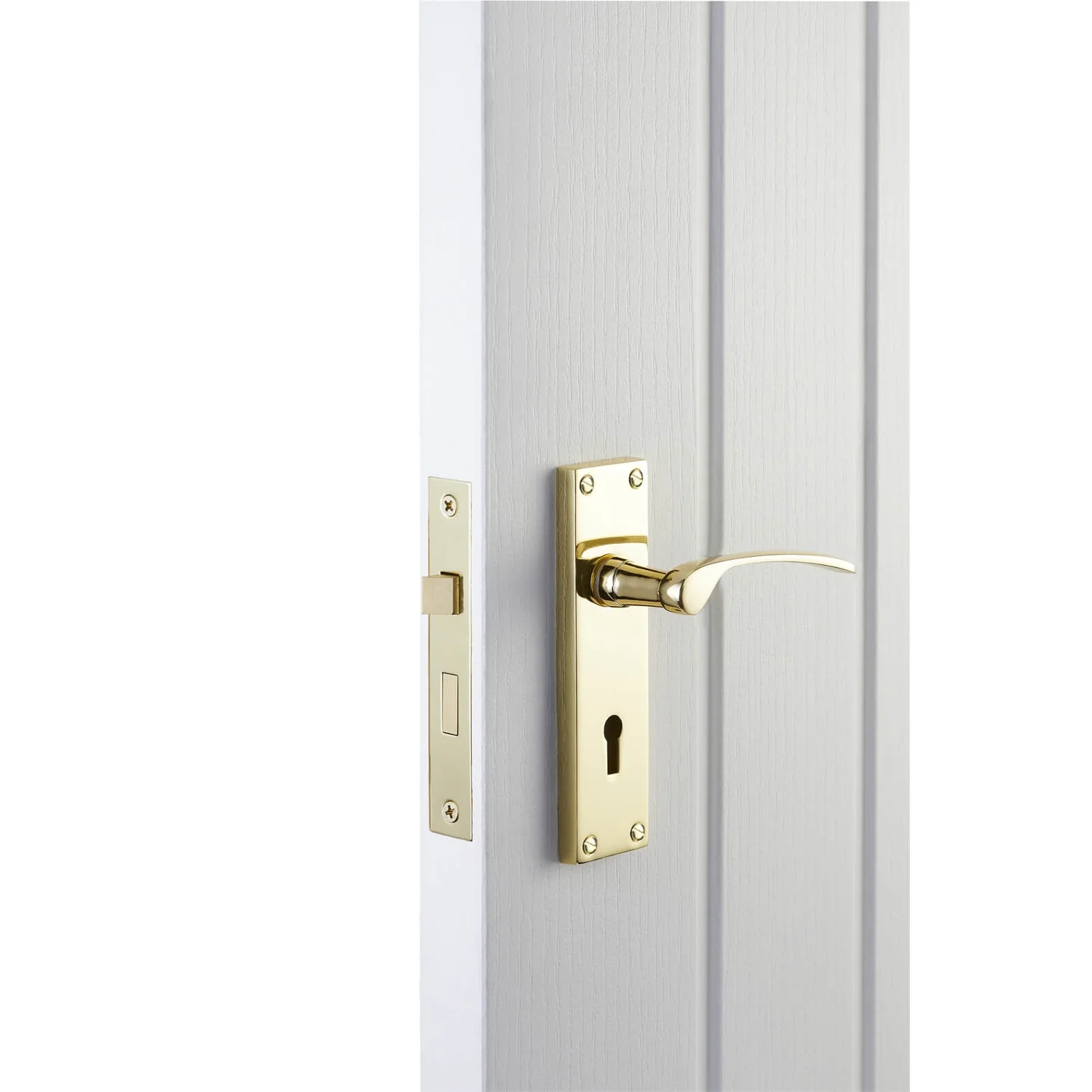 Sandleford Hartwell Lock Lever Set - Polished Brass - Image 2