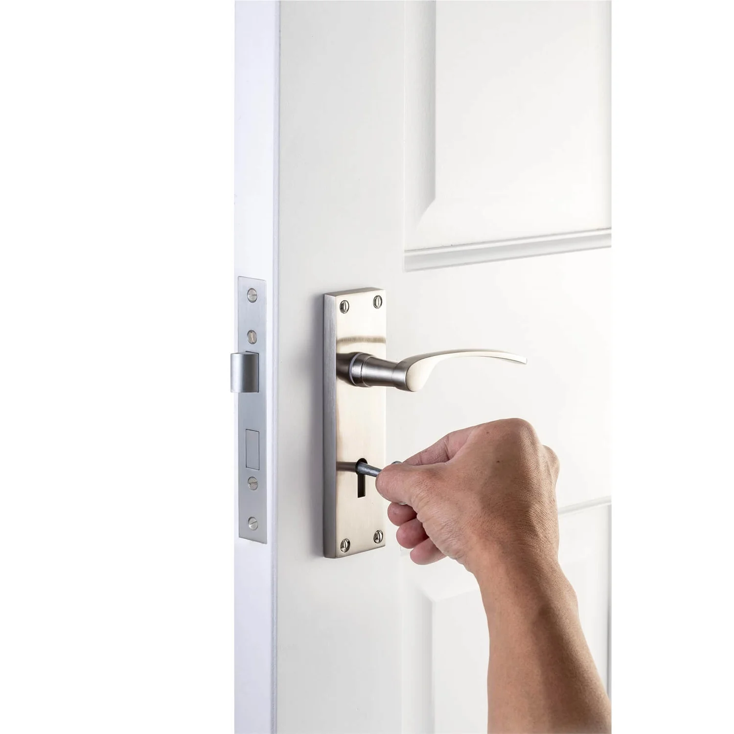 Sandleford Hartwell Bathroom Lever Set - Antique Brass - Image 2