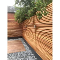 None Western Red Cedar SertiWOOD Battens-Screen Slats Contemporary Fence (441 Pack) 34.6m2