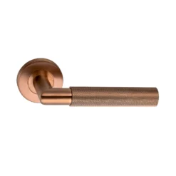 Sandleford Savona Lever On Rose Set - Brushed Copper Stainless Steel