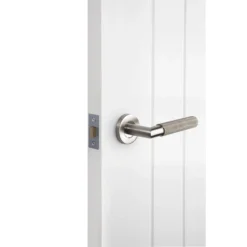 Sandleford Savona Lever On Rose Set - Brushed Stainless Steel