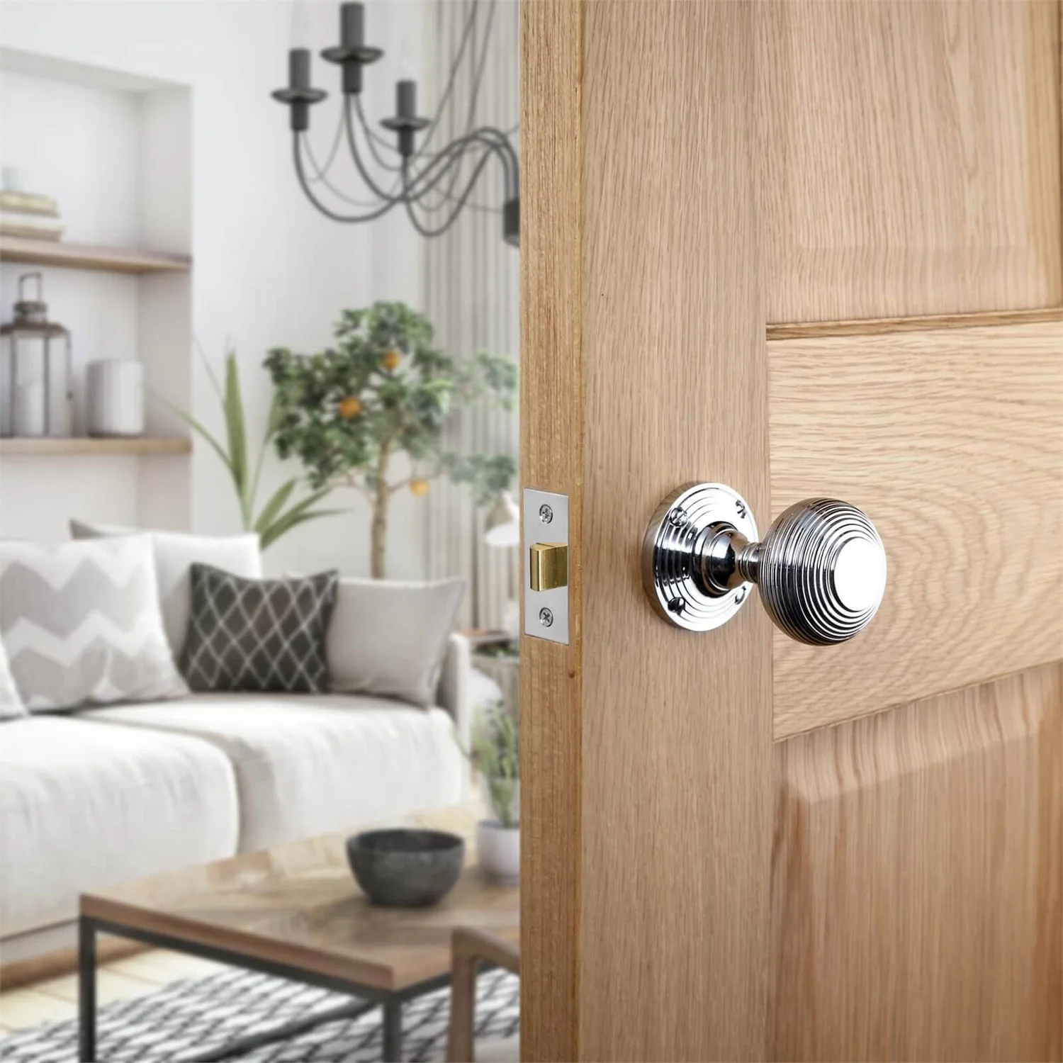 Sandleford Highgrove Mortice Knob Set - Polished Chrome - Image 3