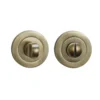 Sandleford Round Bathroom Escutcheon - Antique Brass