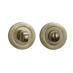 Sandleford Round Bathroom Escutcheon - Antique Brass