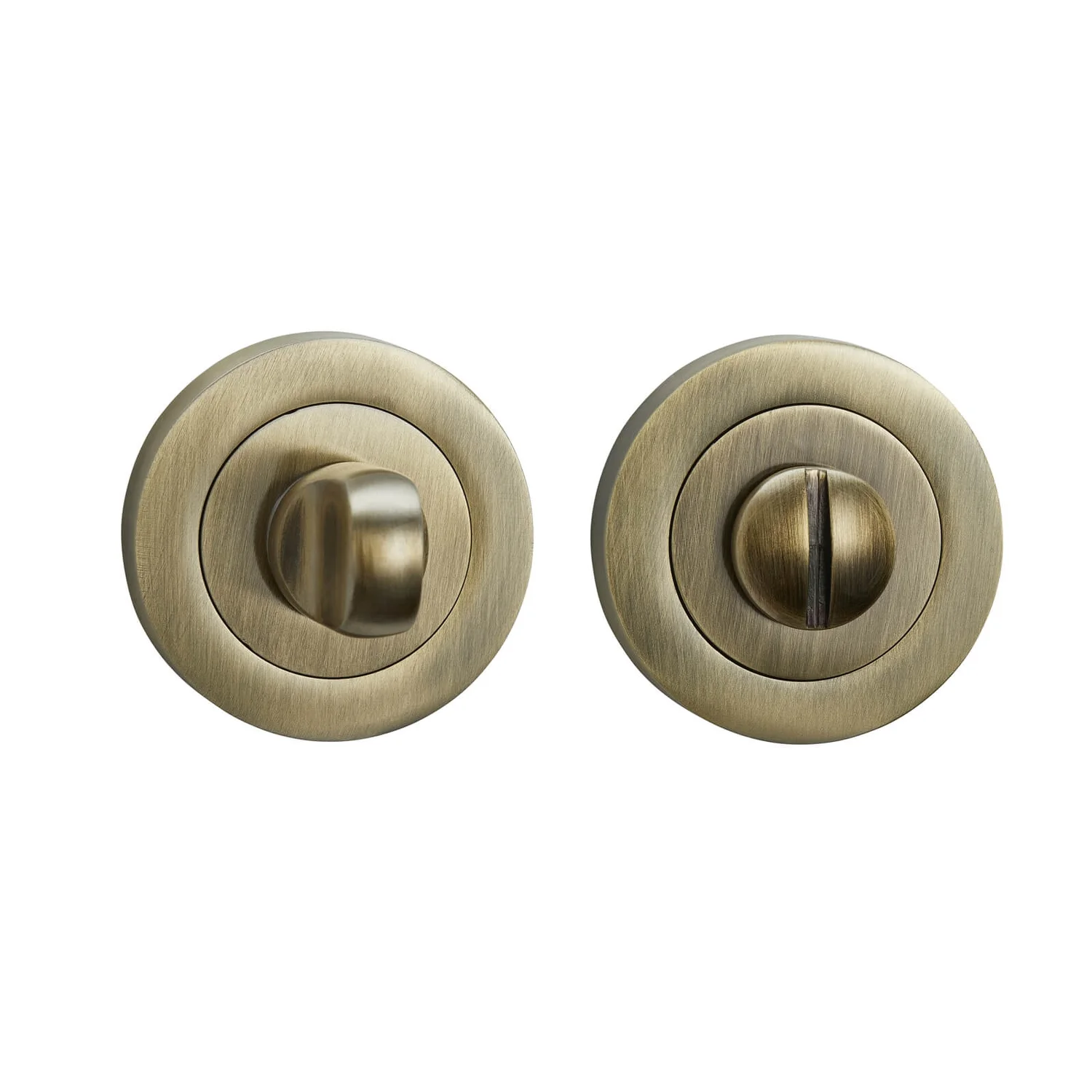 Sandleford Round Bathroom Escutcheon - Antique Brass