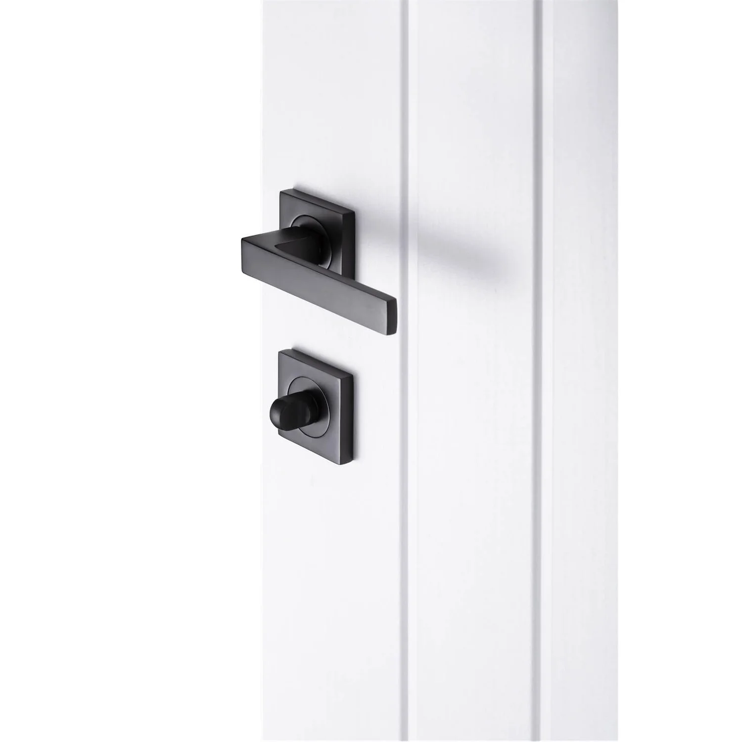 Sandleford Square Bathroom Escutcheon - Matt Black - Image 2