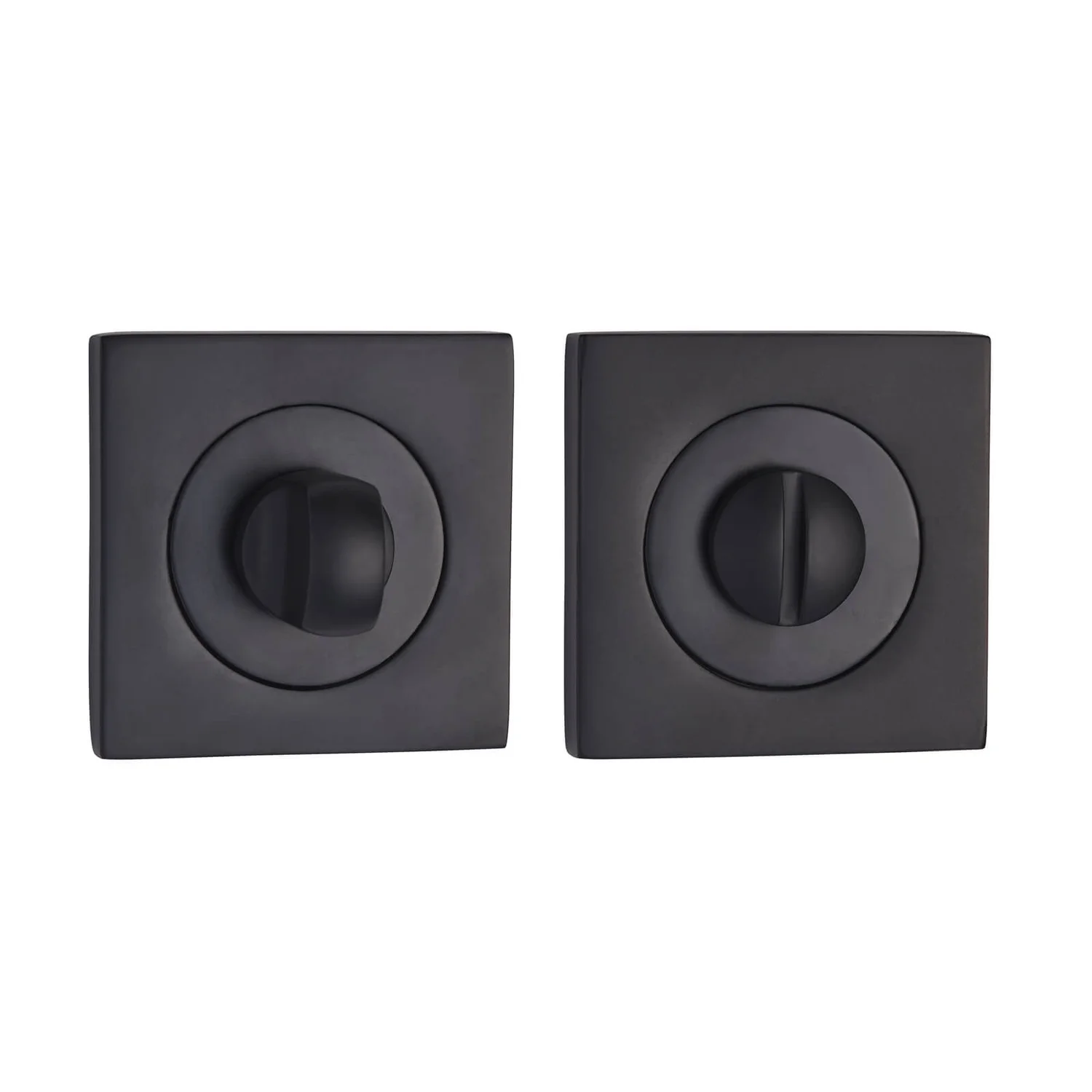 Sandleford Square Bathroom Escutcheon - Matt Black