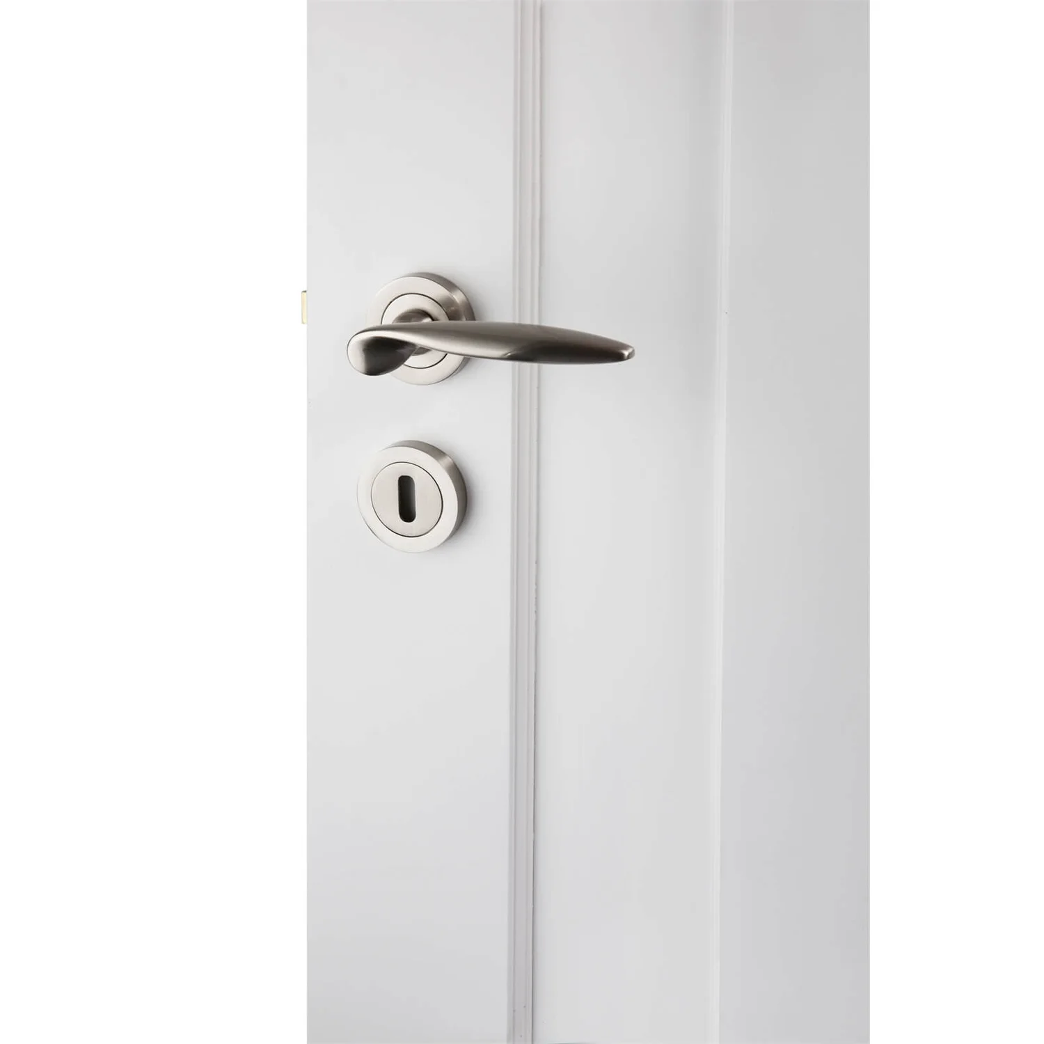Sandleford Round Keyhole Escutcheon - Brushed Nickel - Image 2