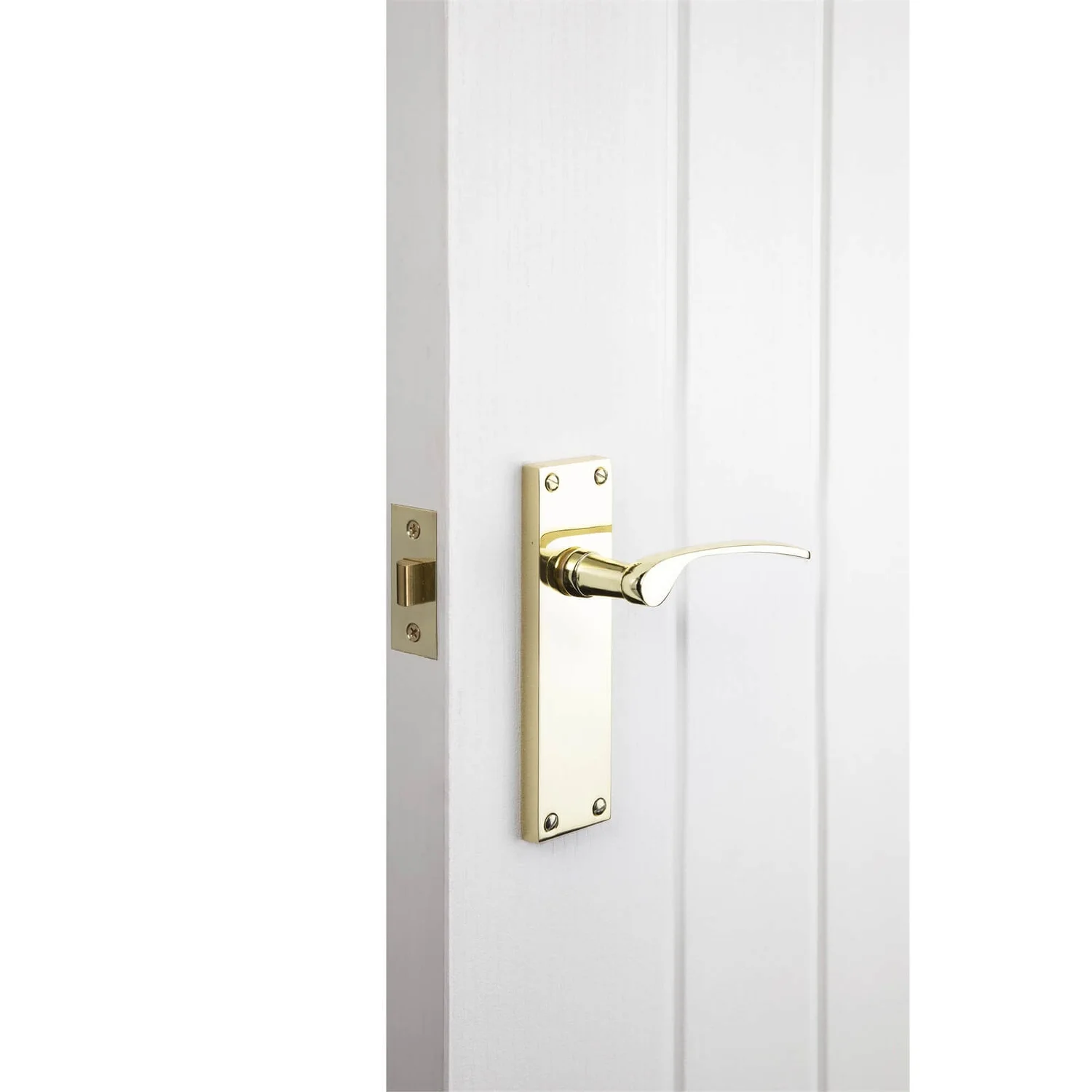 Sandleford Hartwell Latch Lever Set - Polished Brass - Image 2