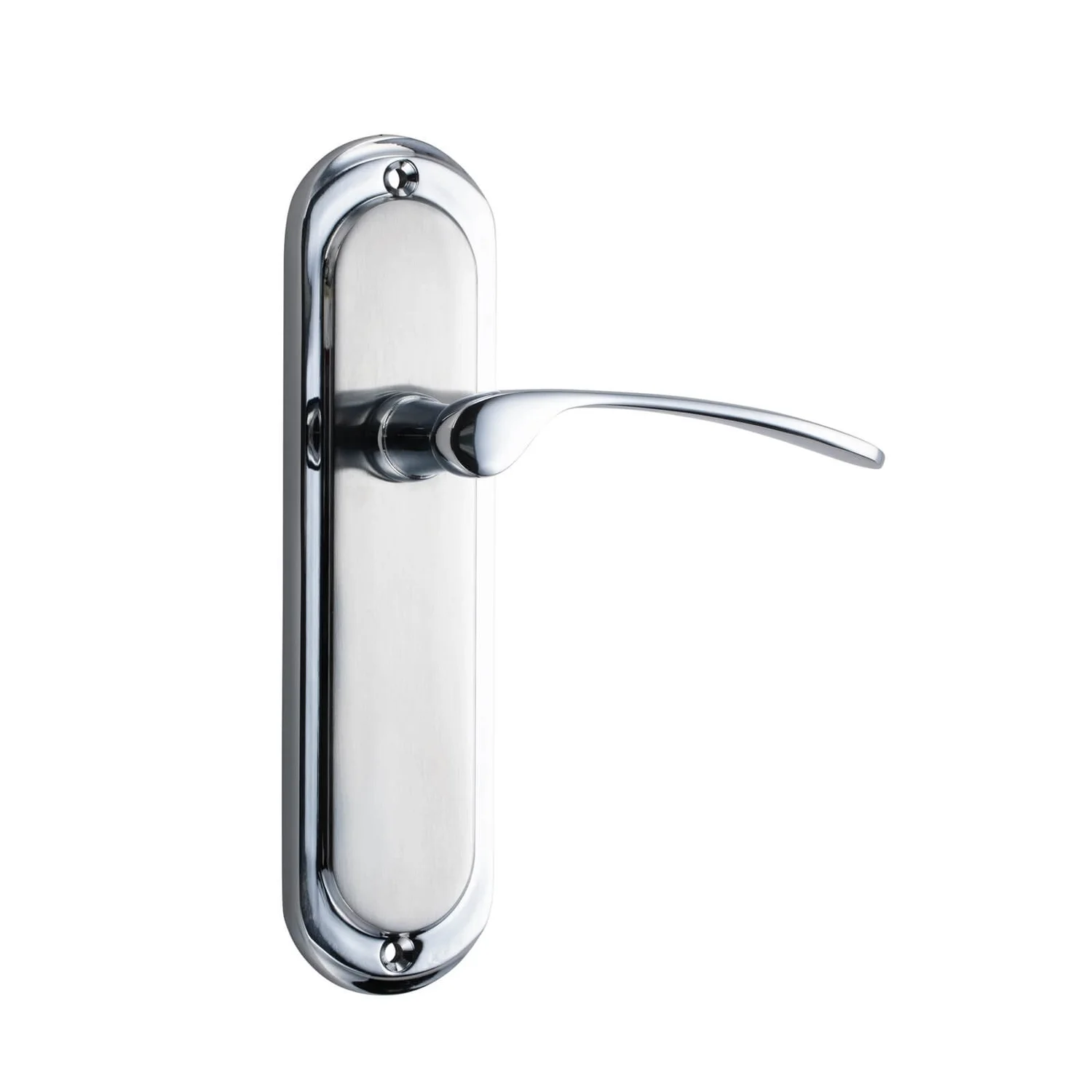 Sandleford Hainton Latch Lever Set - Dual Tone Polished & Brushed Chrome