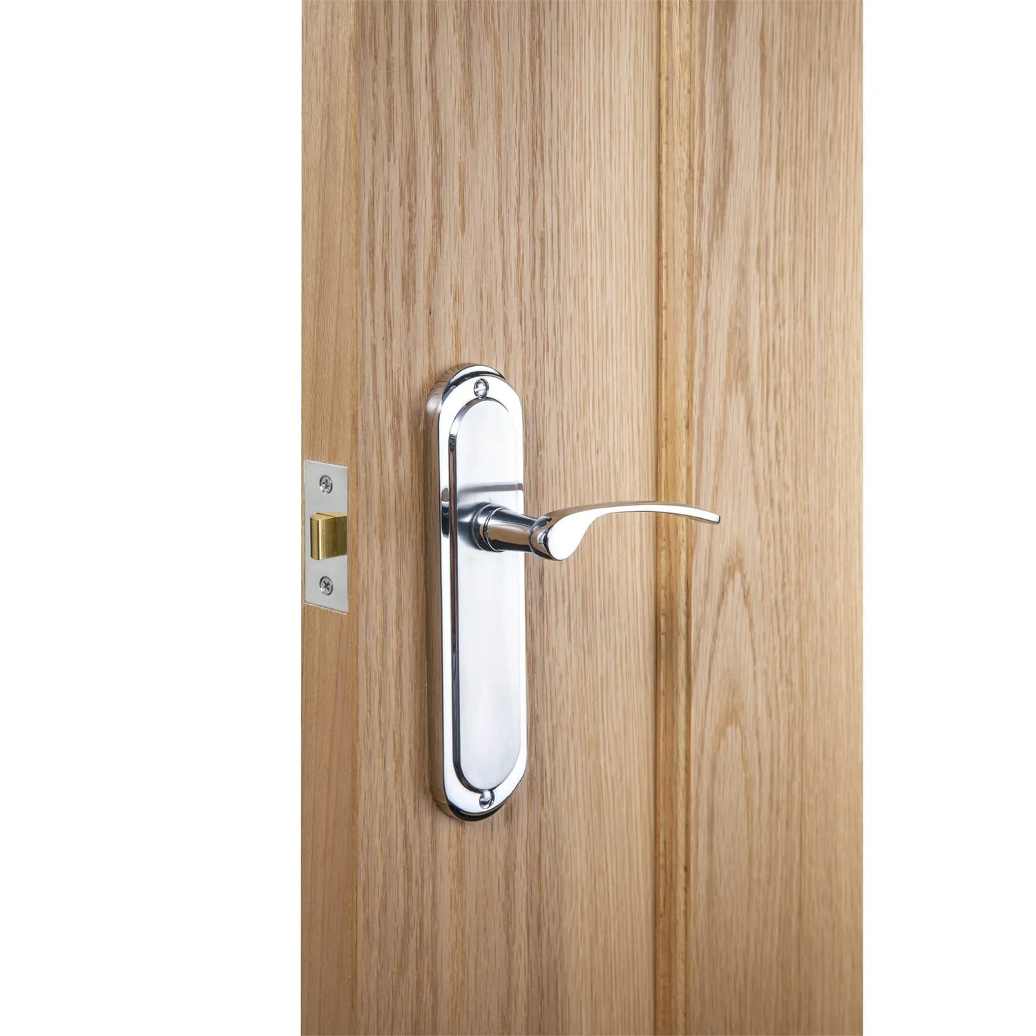 Sandleford Hainton Latch Lever Set - Dual Tone Polished & Brushed Chrome - Image 2