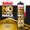 UniBond No More Nails All Materials Quick Drying Grab Adhesive Cartridge 290g