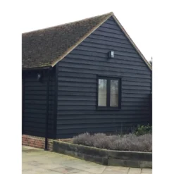 None Premium Heavy Duty Black Painted Dutch Featheredge 28x195x4.8mtr Cladding Or Fencing (Pack Of 4)