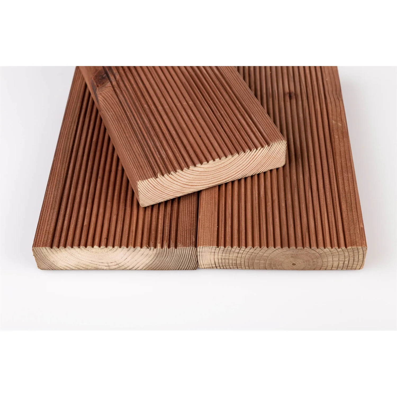 None Brown Treated Softwood Decking 28x120x2.4 (Pack Of 4)