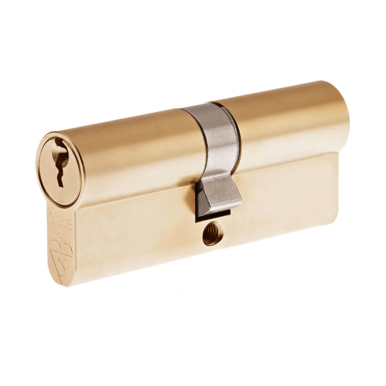 Yale Kitemarked Euro Double Cylinder - 30:10:30 (70mm) - Brass Finish