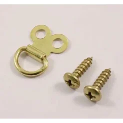 None Large Picture Ring And Plate - Brass - 4 Pack